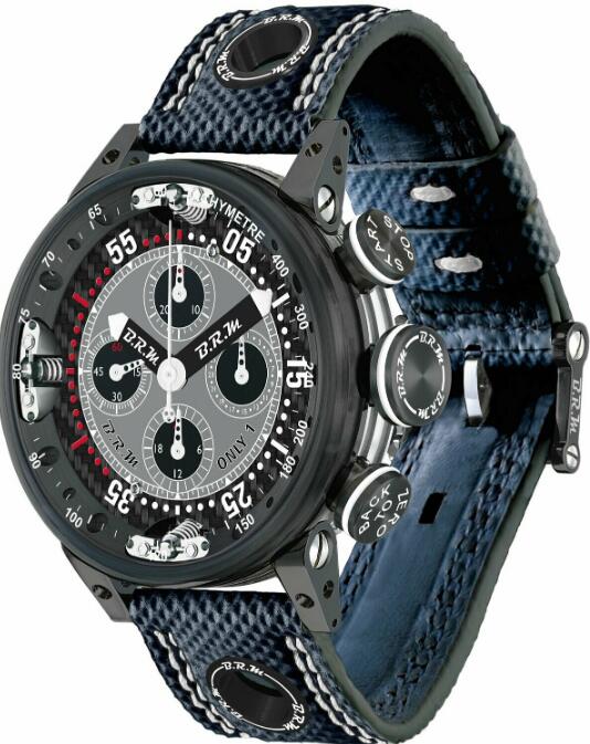 BRM Chronograph Quantieme Perpetual Black V12SA-46-DTQ-B Replica Watch